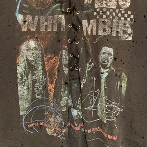 Distressed White Zombie Tee